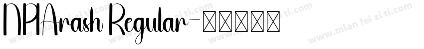 NPIArash Regular字体转换